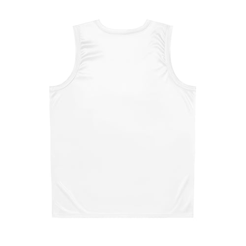 Classic White Basketball Jersey with Minimal Logo