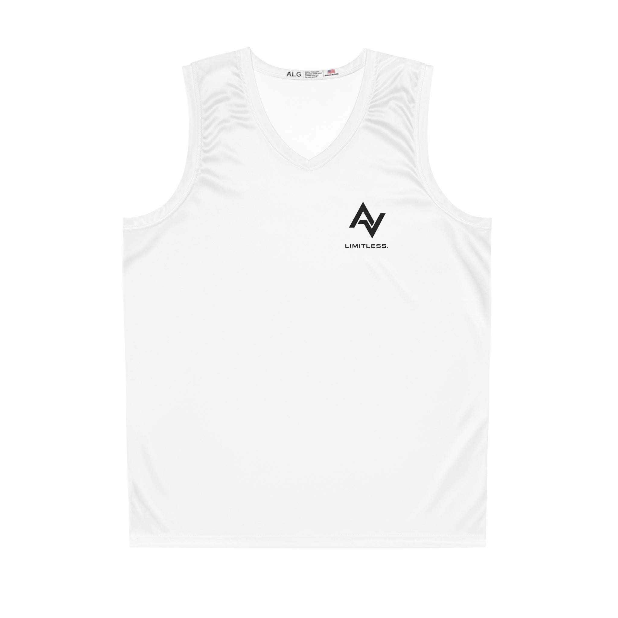 Classic White Basketball Jersey with Minimal Logo