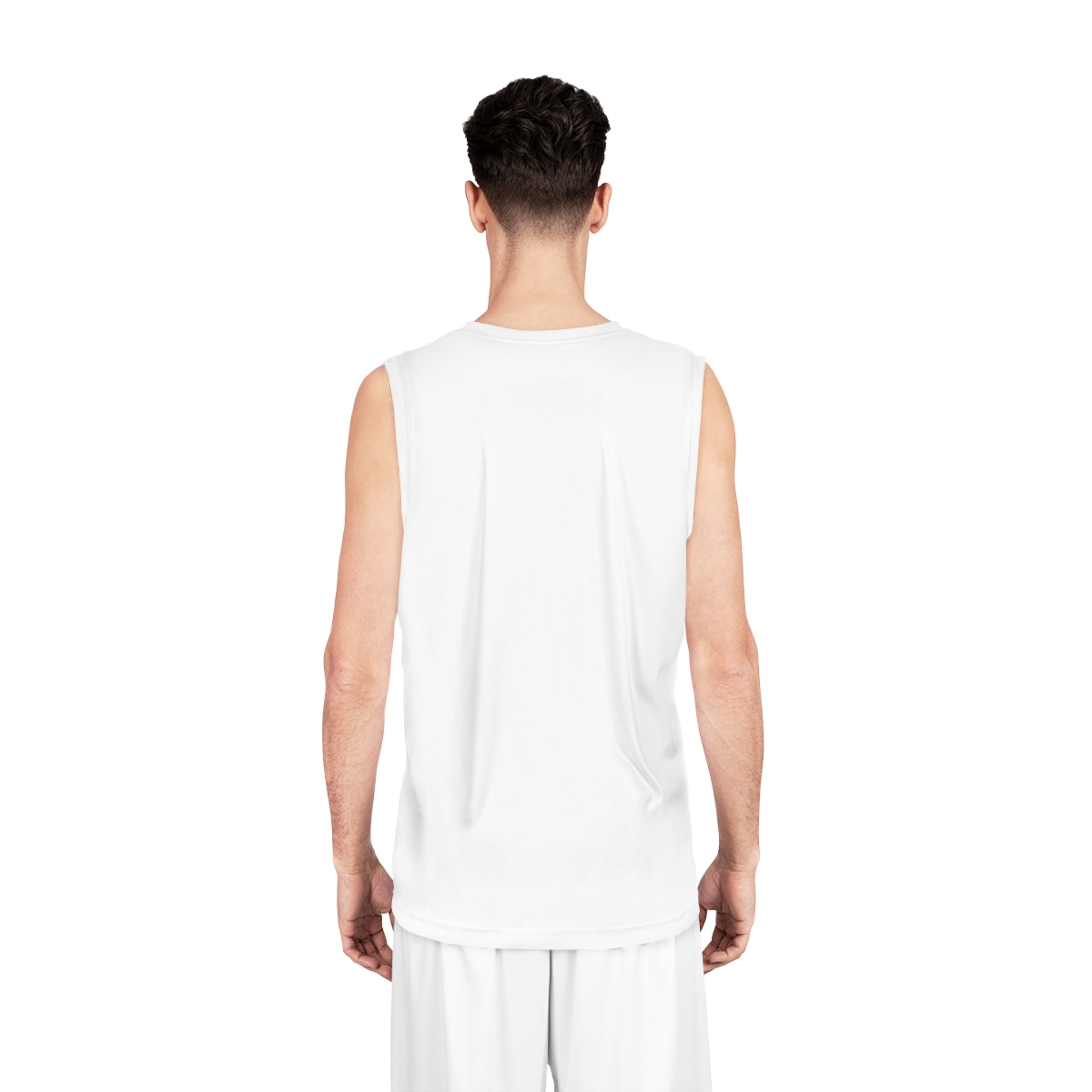 Classic White Basketball Jersey with Minimal Logo